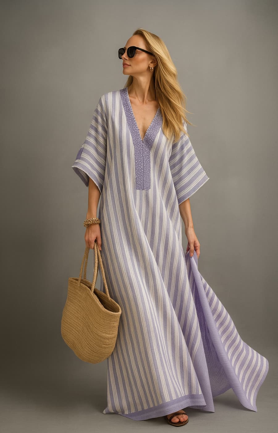 SOFÍA | VESTIDO LARGO CON DETALLES ARTESANALES