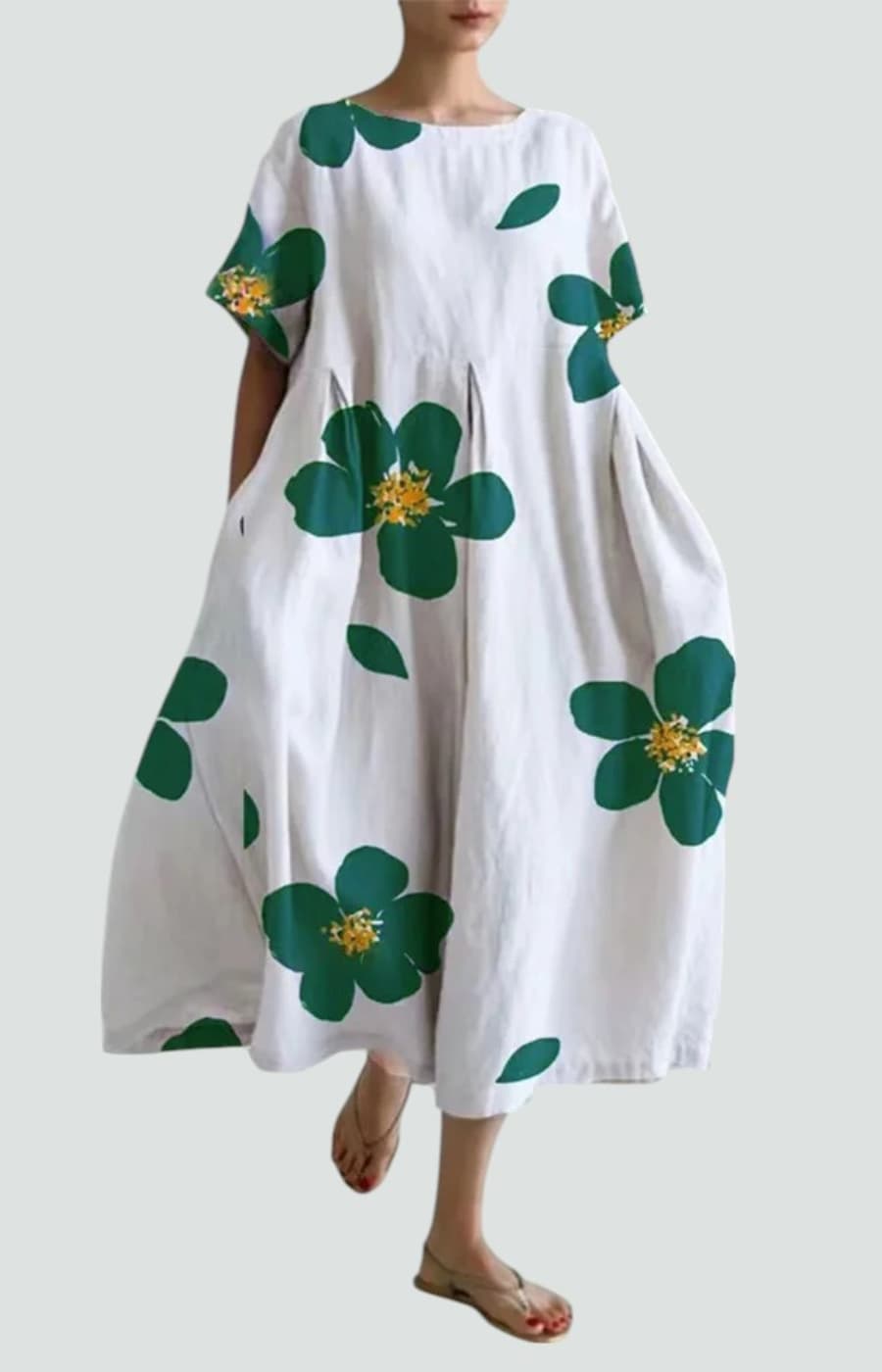 VALENTINA | VESTIDO FLORAL CON ELEGANCIA RELAJADA