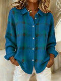 Carol™ | Colourful Soft Button-Up Blouse Sweater (Copy)