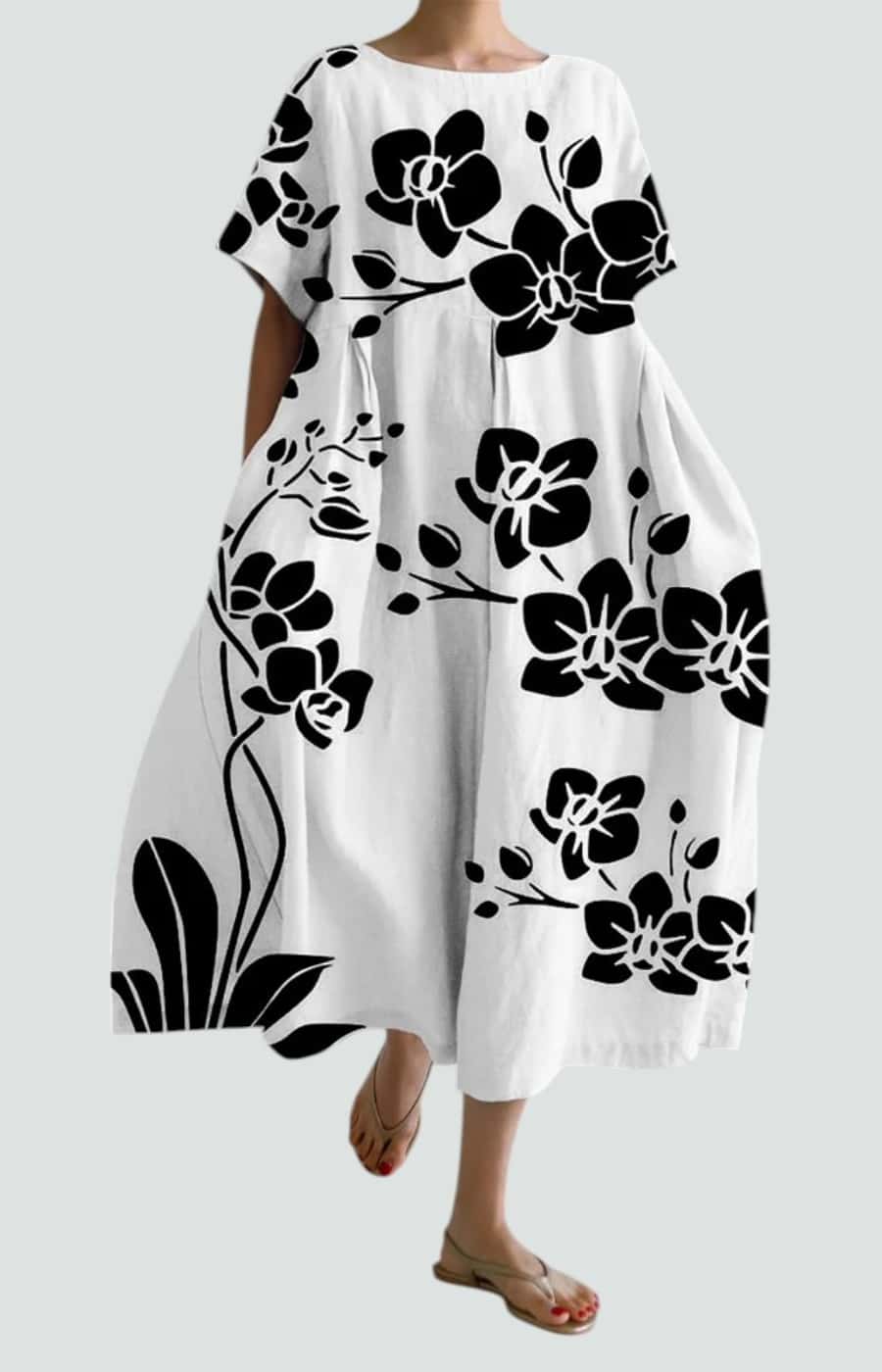 VALENTINA | VESTIDO FLORAL CON ELEGANCIA RELAJADA