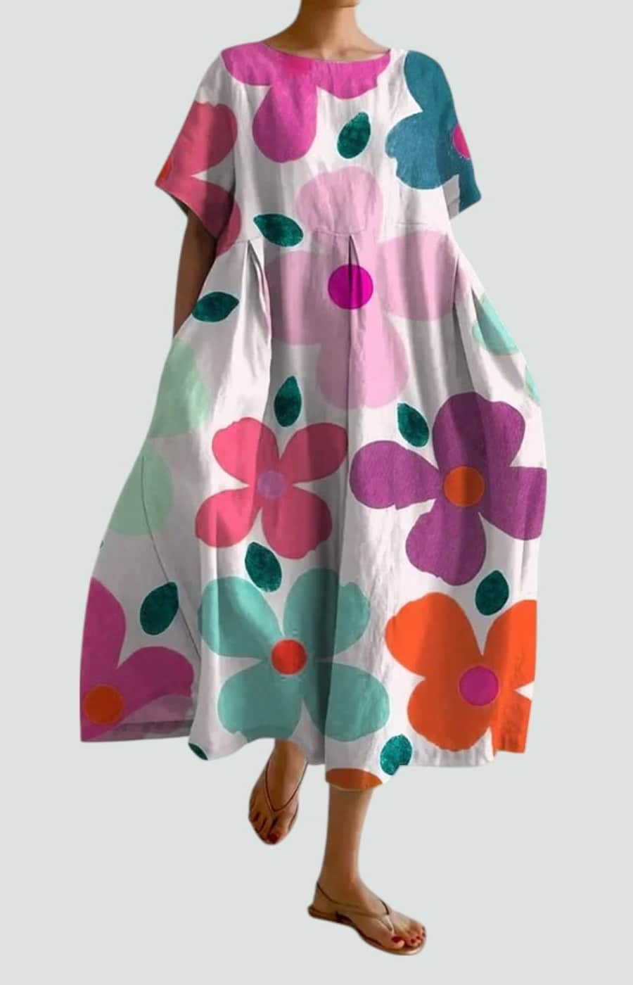 VALENTINA | VESTIDO FLORAL CON ELEGANCIA RELAJADA