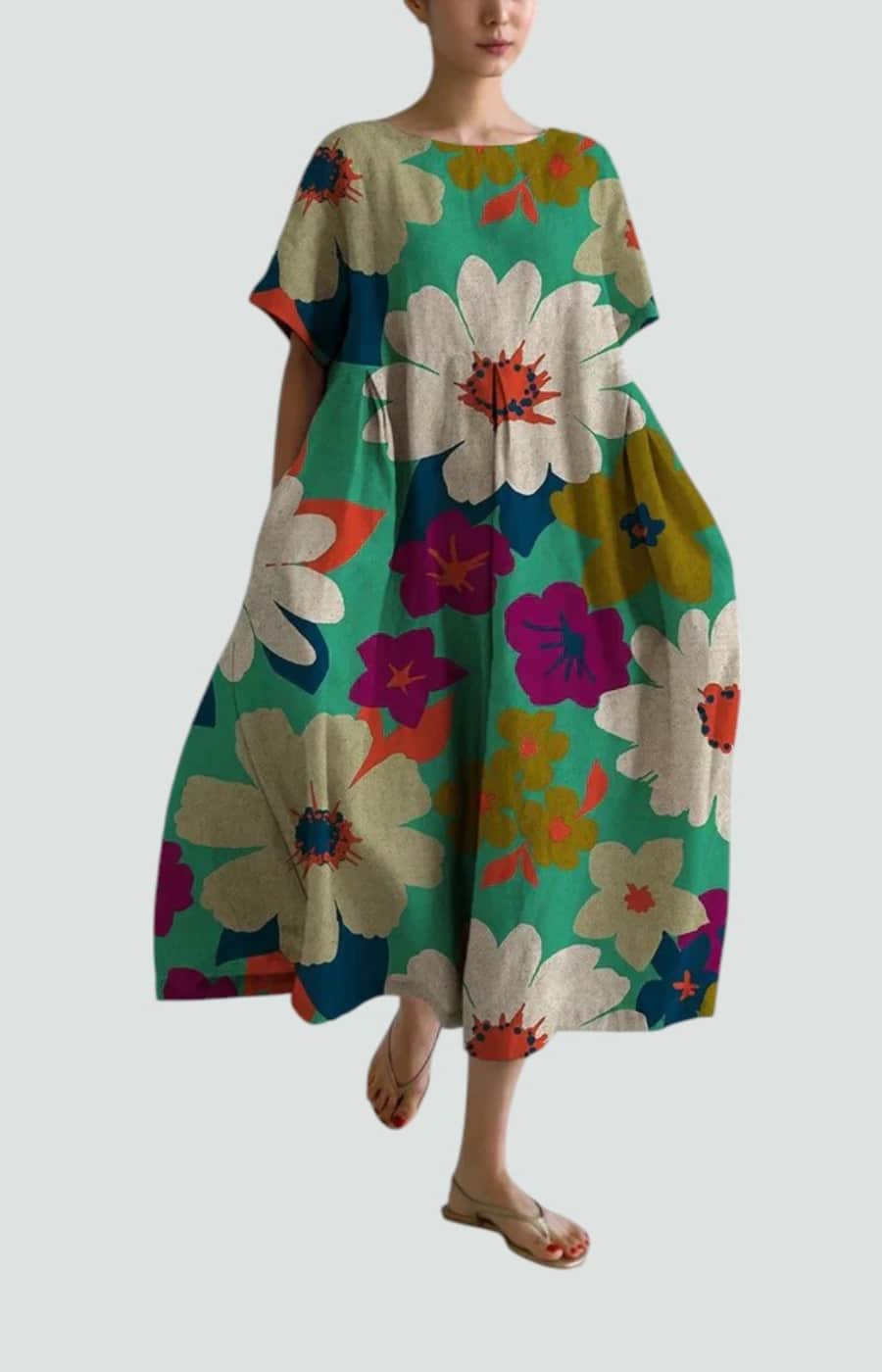 VALENTINA | VESTIDO FLORAL CON ELEGANCIA RELAJADA