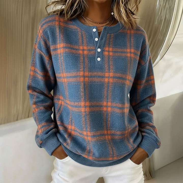 Nancy™ | Comfortable Soft Button-Up  sweatshirt