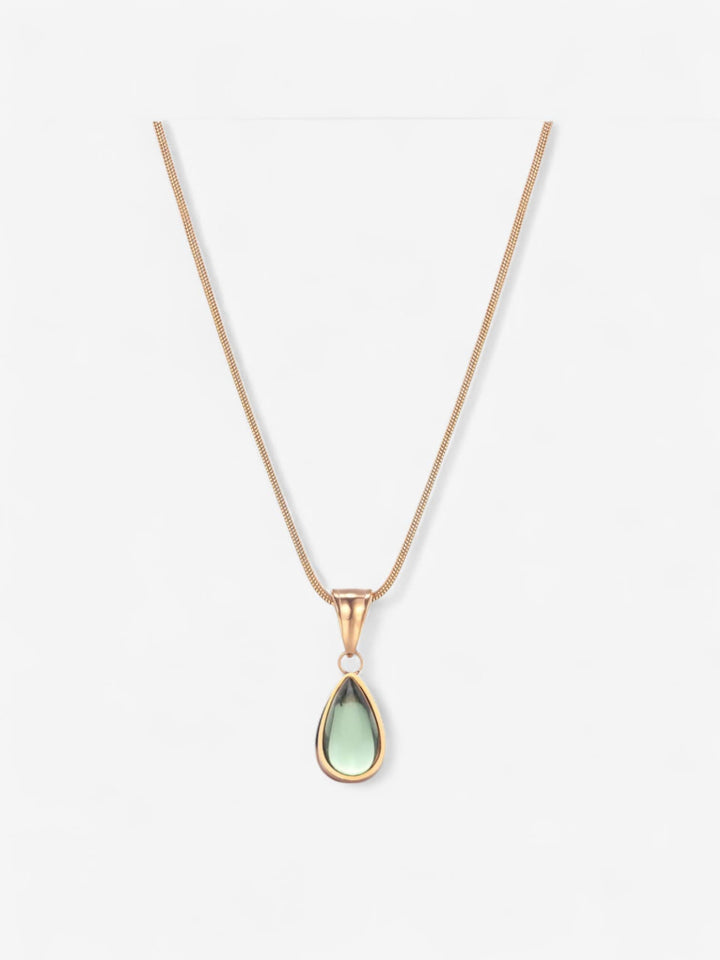 AURORA DROP | COLLAR CON GOTA VERDE Y FUERZA SERENA