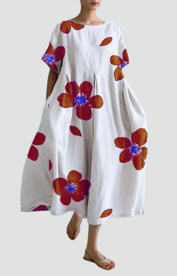 VALENTINA | VESTIDO FLORAL CON ELEGANCIA RELAJADA