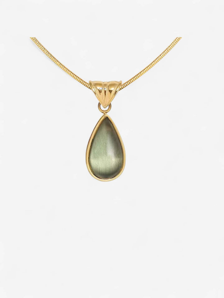 AURORA DROP | COLLAR CON GOTA VERDE Y FUERZA SERENA
