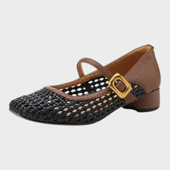 Cynthia | Woven Buckle Mary Jane Shoes