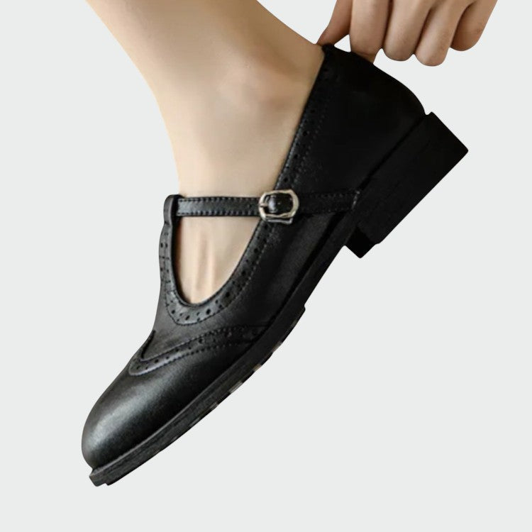 Janet | Elegant Leather Mary Jane Shoes