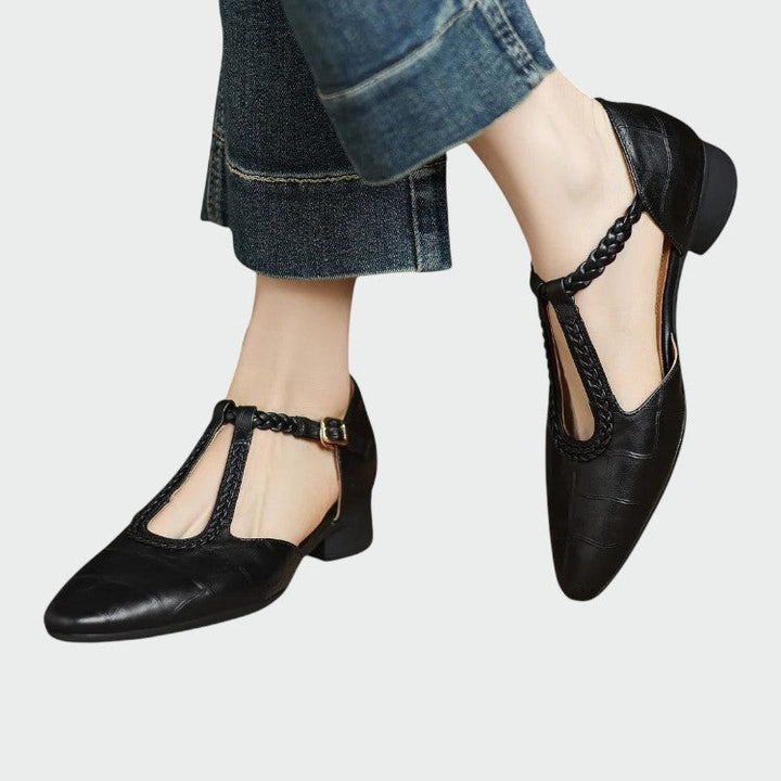 Madison | Pointed T-Bar Mary Jane Shoes