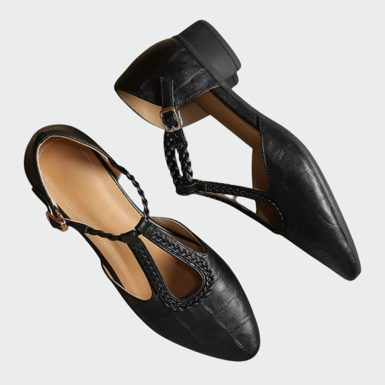 Madison | Pointed T-Bar Mary Jane Shoes