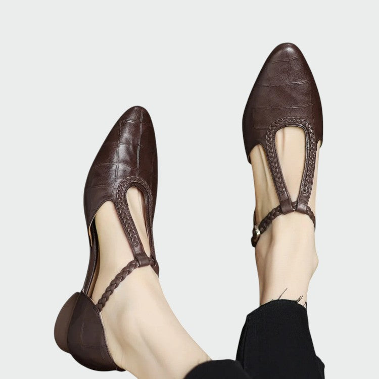 Madison | Pointed T-Bar Mary Jane Shoes