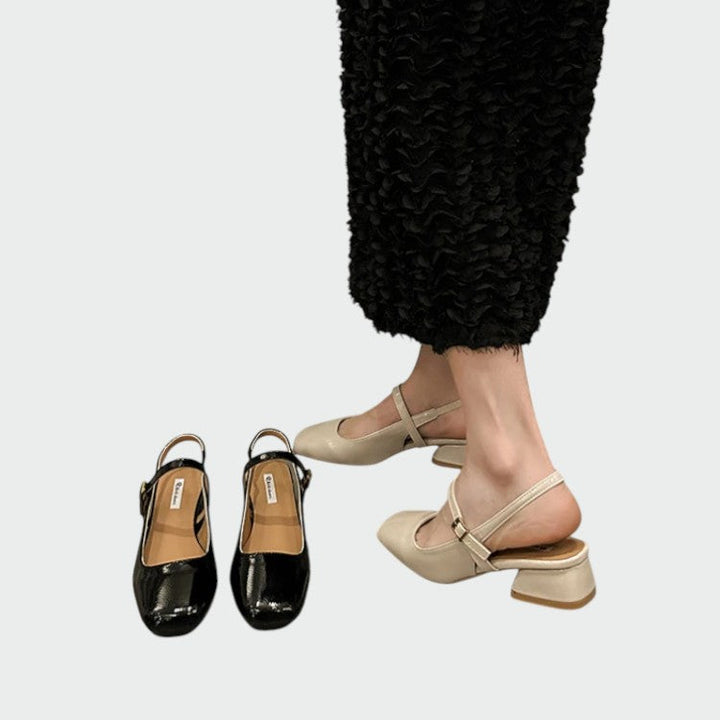 Angela | Square Tip Mary Jane Shoes