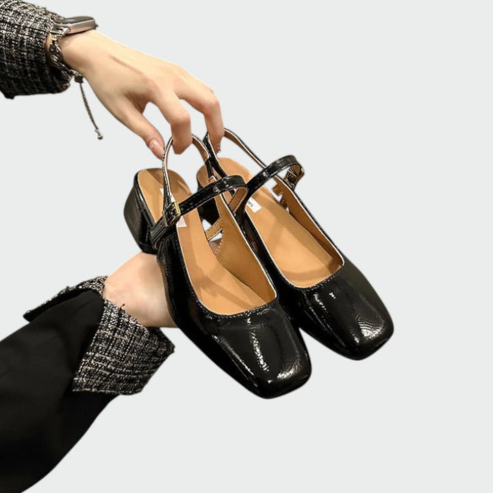 Angela | Square Tip Mary Jane Shoes