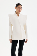 Valeria™ | Sculptural Shoulder Blazer