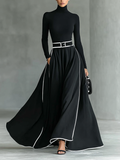 AURORA | BLACK ELEGANCE MAXI DRESS