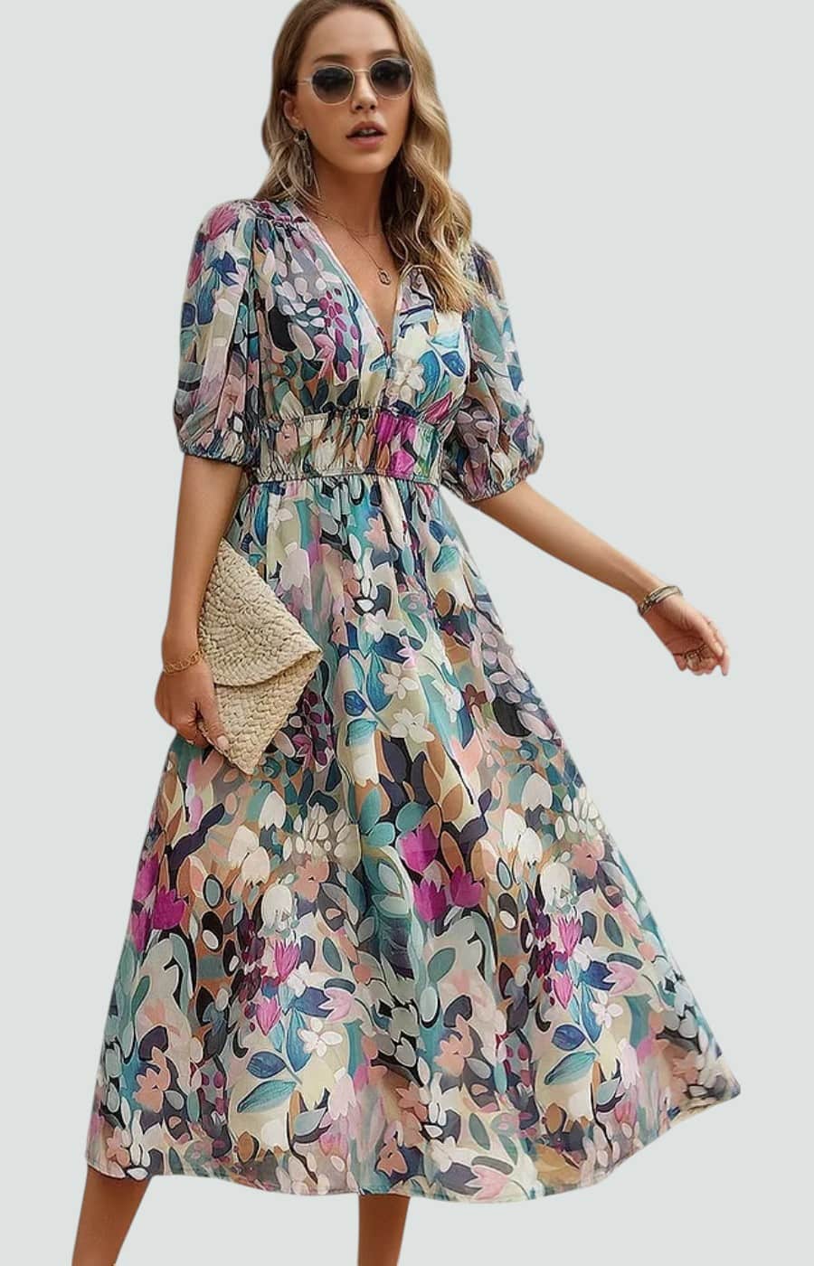 SOLEDAD | VESTIDO MOLDEADOR CON ESTAMPADO VIBRANTE