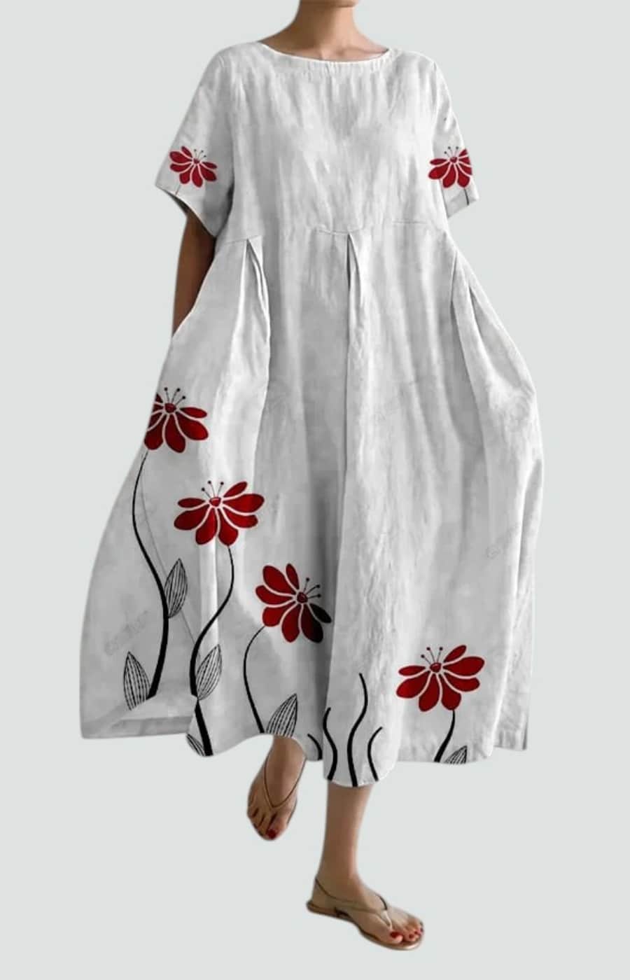 VALENTINA | VESTIDO FLORAL CON ELEGANCIA RELAJADA