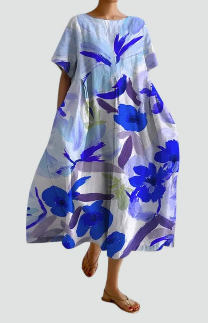 VALENTINA | VESTIDO FLORAL CON ELEGANCIA RELAJADA