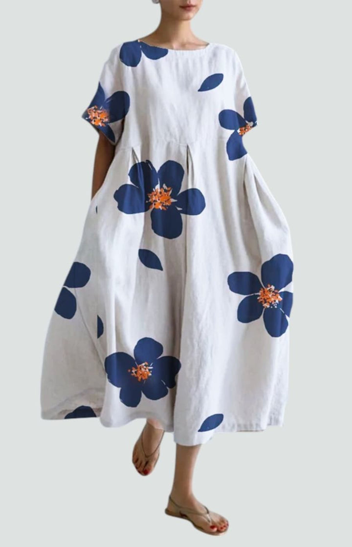 VALENTINA | VESTIDO FLORAL CON ELEGANCIA RELAJADA