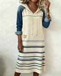 Ronda | Striped Hooded Dress