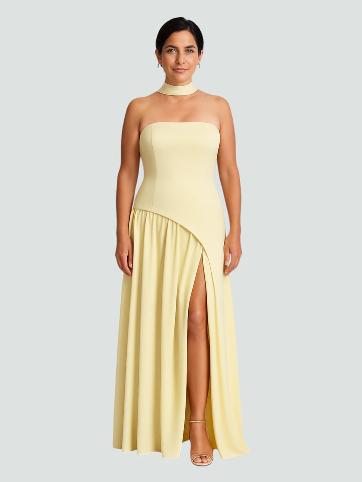 BARRAN | VESTIDO LARGO CON CORTE ELEGANTE Y SILUETA ATEMPORA