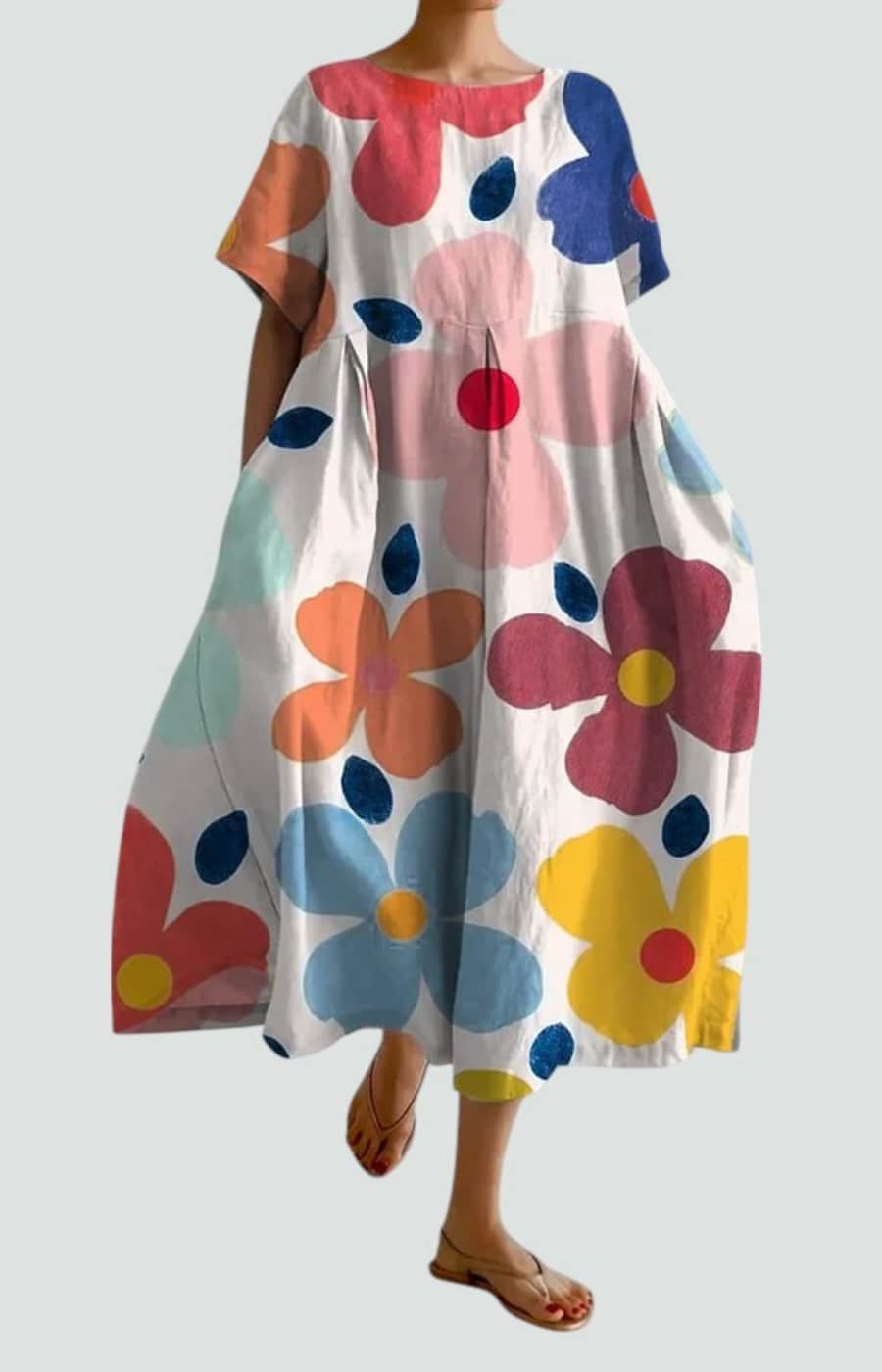 VALENTINA | VESTIDO FLORAL CON ELEGANCIA RELAJADA