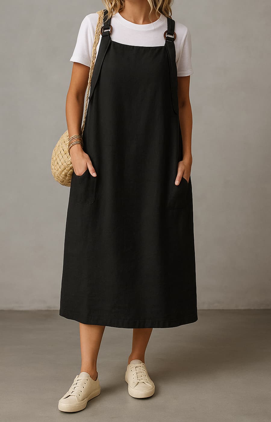 ALBA | VESTIDO CON TIRANTES AJUSTABLES Y BOLSILLOS