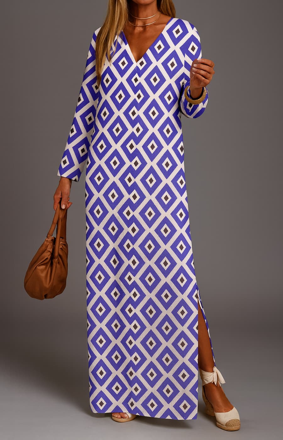 VERONICA | FLOWING AUTUMN MAXI DRESS