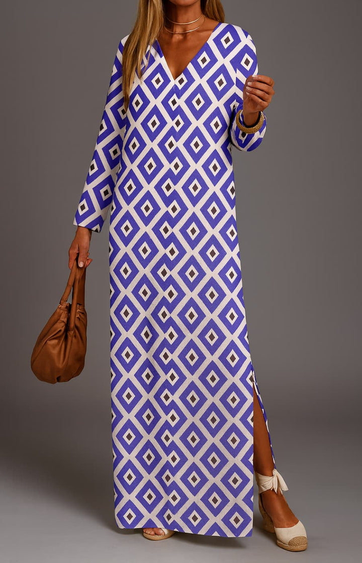 VERONICA | FLOWING AUTUMN MAXI DRESS