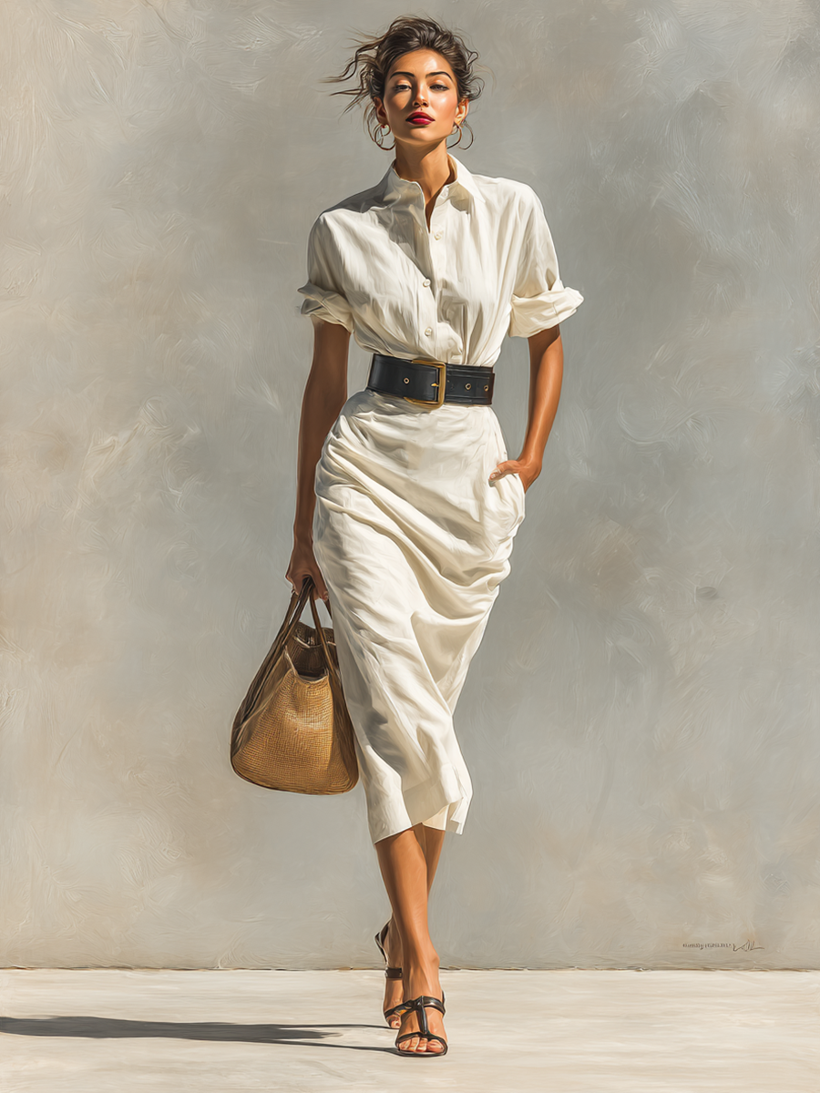 SOFIA | SHIRT MIDI DRESS