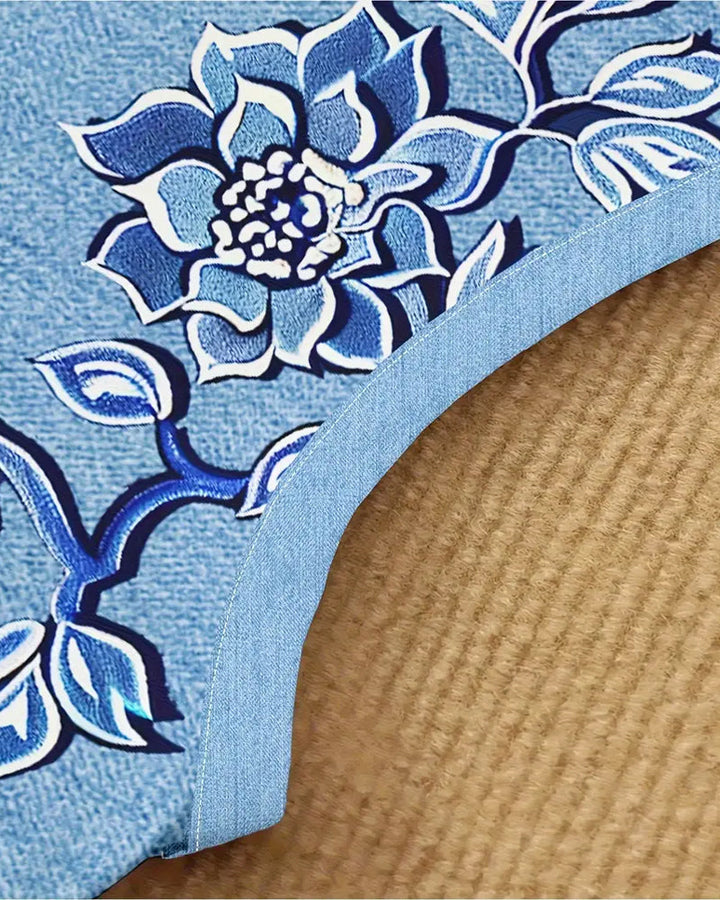 THE DELAVEA | SLEEVELESS DENIM-LOOK DRESS