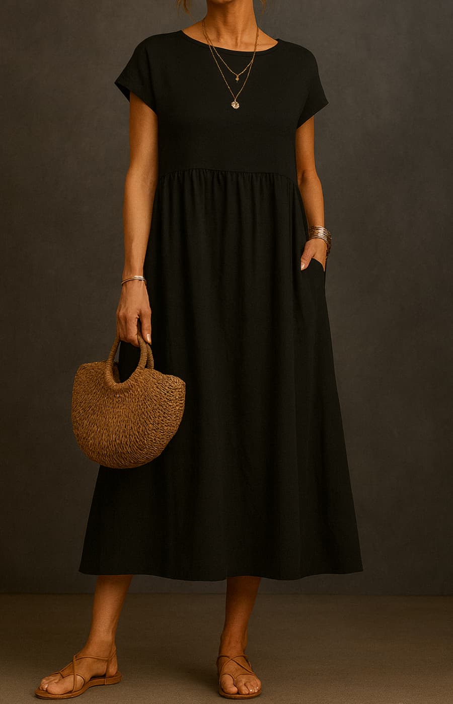 ELENA | FLOWING TUMMY-FRIENDLY DRESS