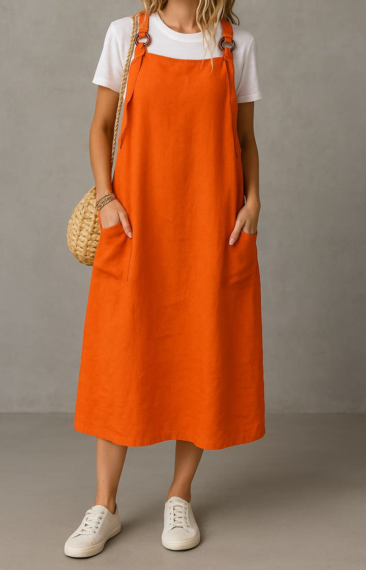 ALBA | VESTIDO CON TIRANTES AJUSTABLES Y BOLSILLOS