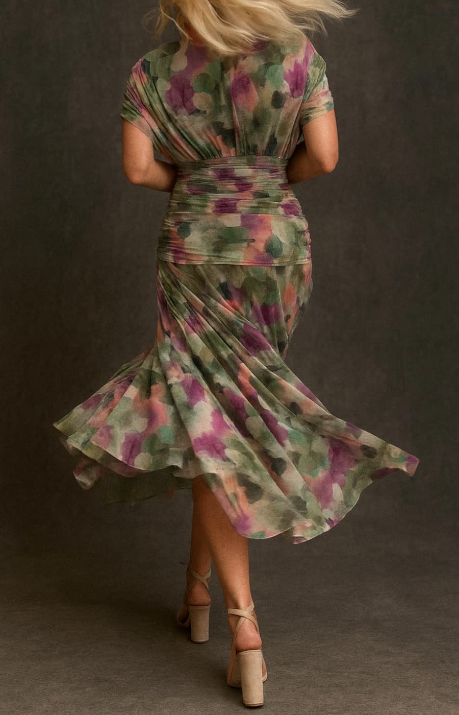 SOFÍA | WATERCOLOUR WRAP DRESS