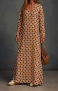 VERONICA | FLOWING AUTUMN MAXI DRESS