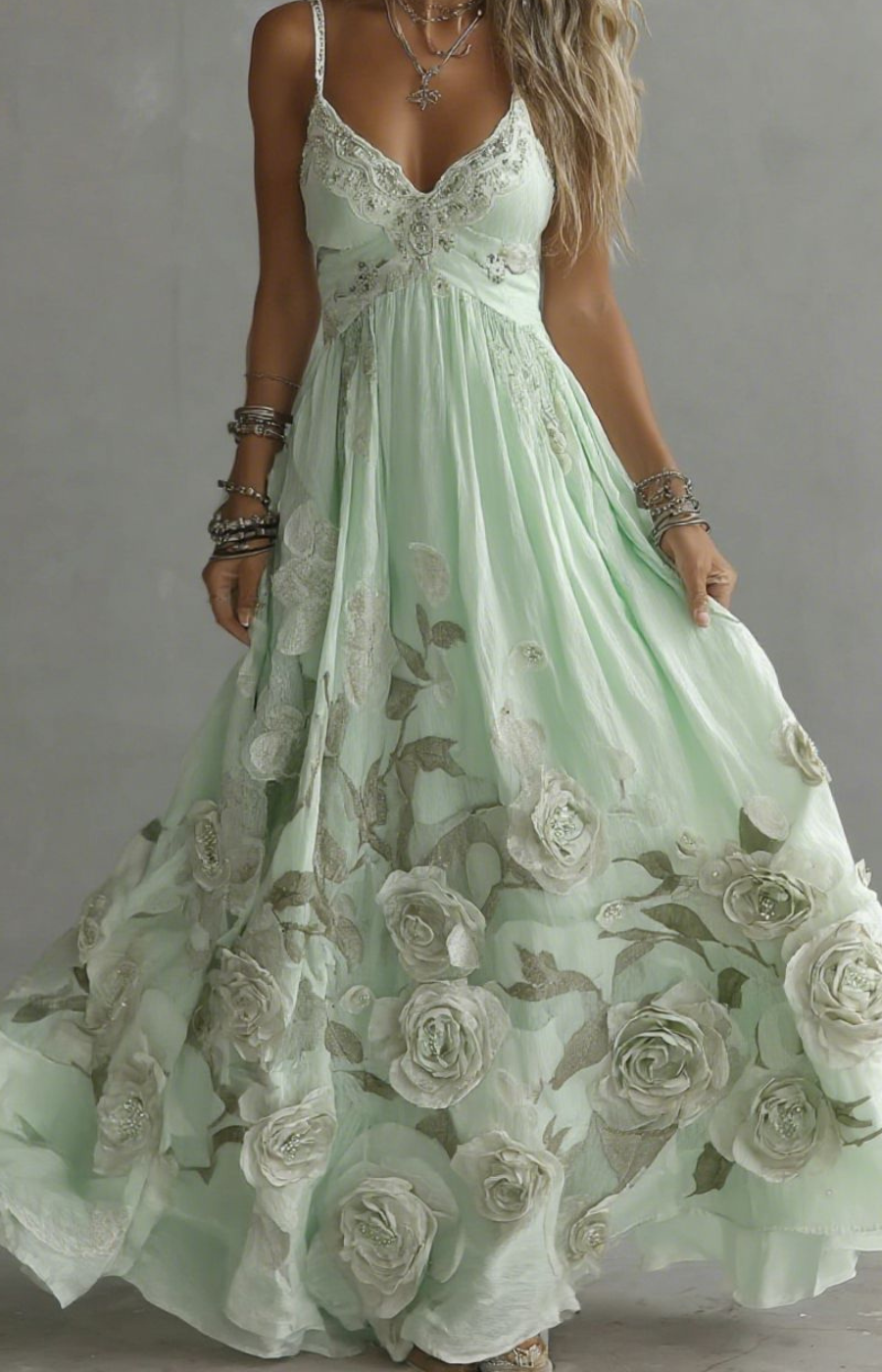 LUCÍA | EMBROIDERED MAXI DRESS