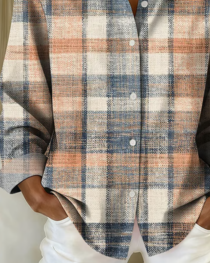 Sandra® | Vintage-style shirt with check pattern