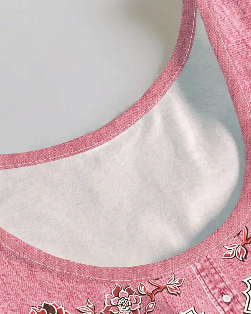 THE DELAVEA | SLEEVELESS DENIM-LOOK DRESS