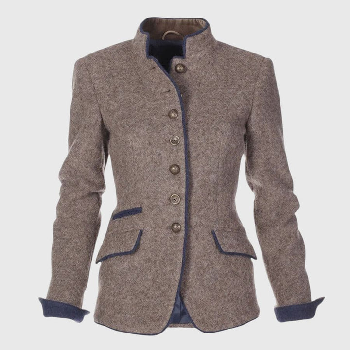 VALERIA | ELEGANT CARDIGAN WITH HIGH COLLAR