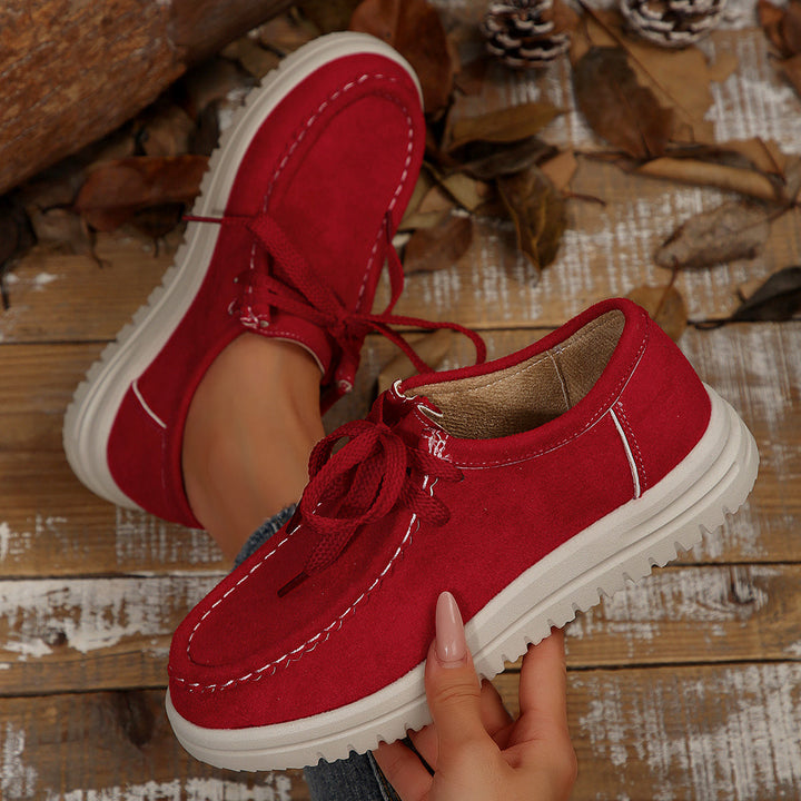 Women’s Vintage Lace-Up Moccasin Shoes