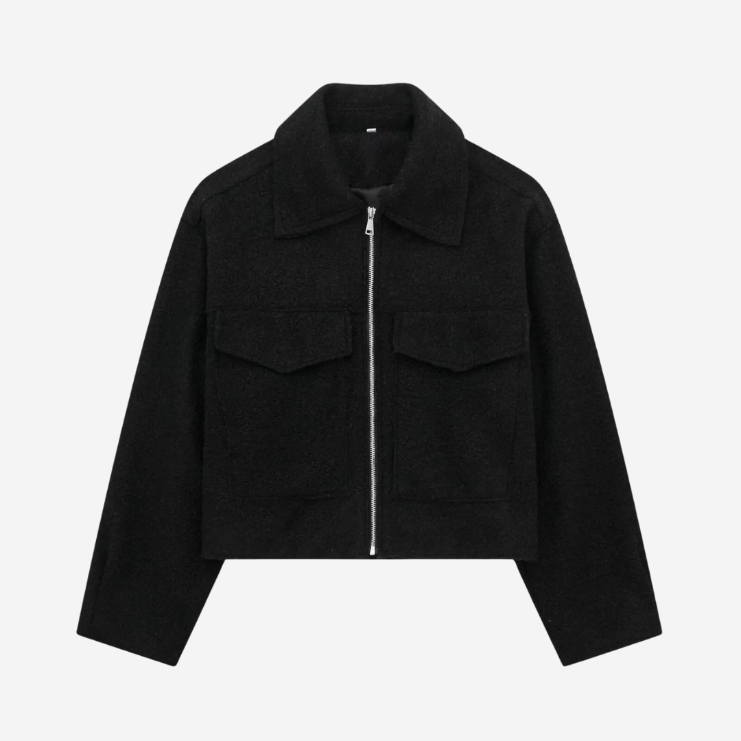 MARLENE | WOOL-BLEND ZIP JACKET