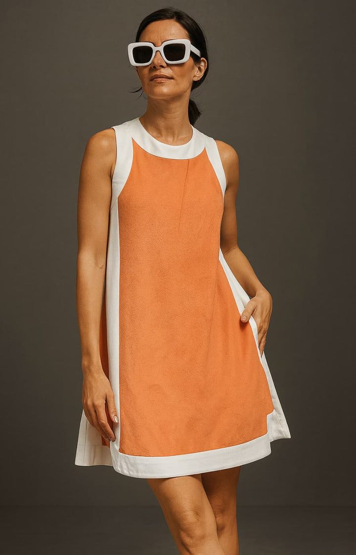 VALENTINA | CONJUNTO SIN MANGAS TIPO VESTIDO CON FALDA Y SHORTS OCULTOS