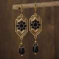 Retro Black Earrings