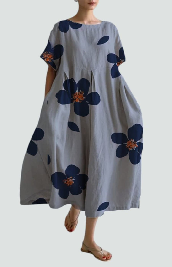 VALENTINA | VESTIDO FLORAL CON ELEGANCIA RELAJADA