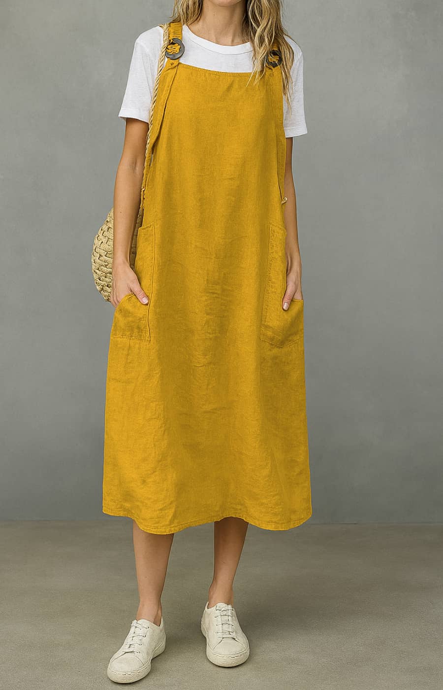 ALBA | VESTIDO CON TIRANTES AJUSTABLES Y BOLSILLOS