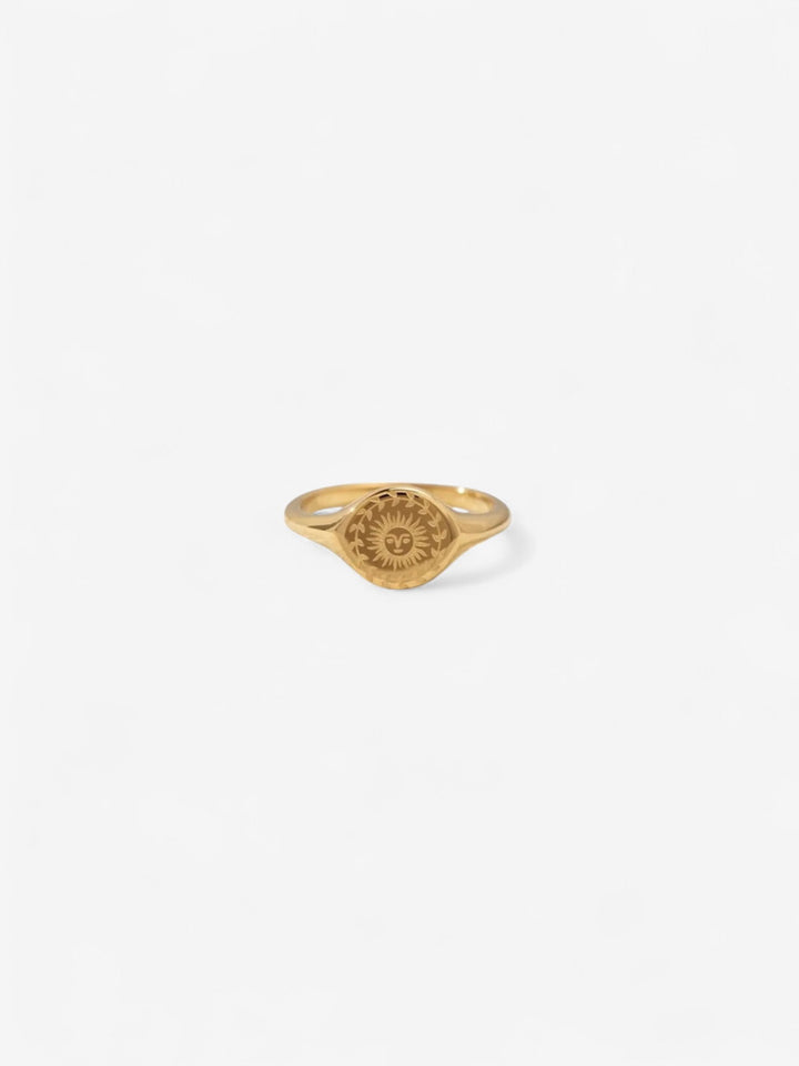 SOL SIGNET | ANILLO GRABADO CON FUERZA Y LUZ INTERIOR
