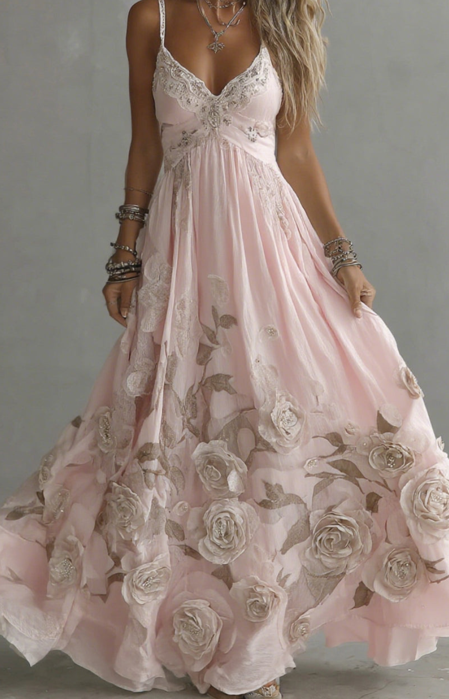 LUCÍA | EMBROIDERED MAXI DRESS