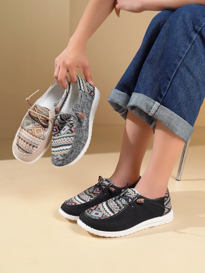 Women’s Vintage Geometric Sneakers