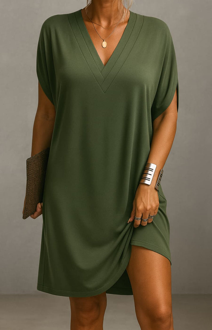 SOFÍA | VESTIDO RELAX CON ESCOTE ELEGANTE EN V