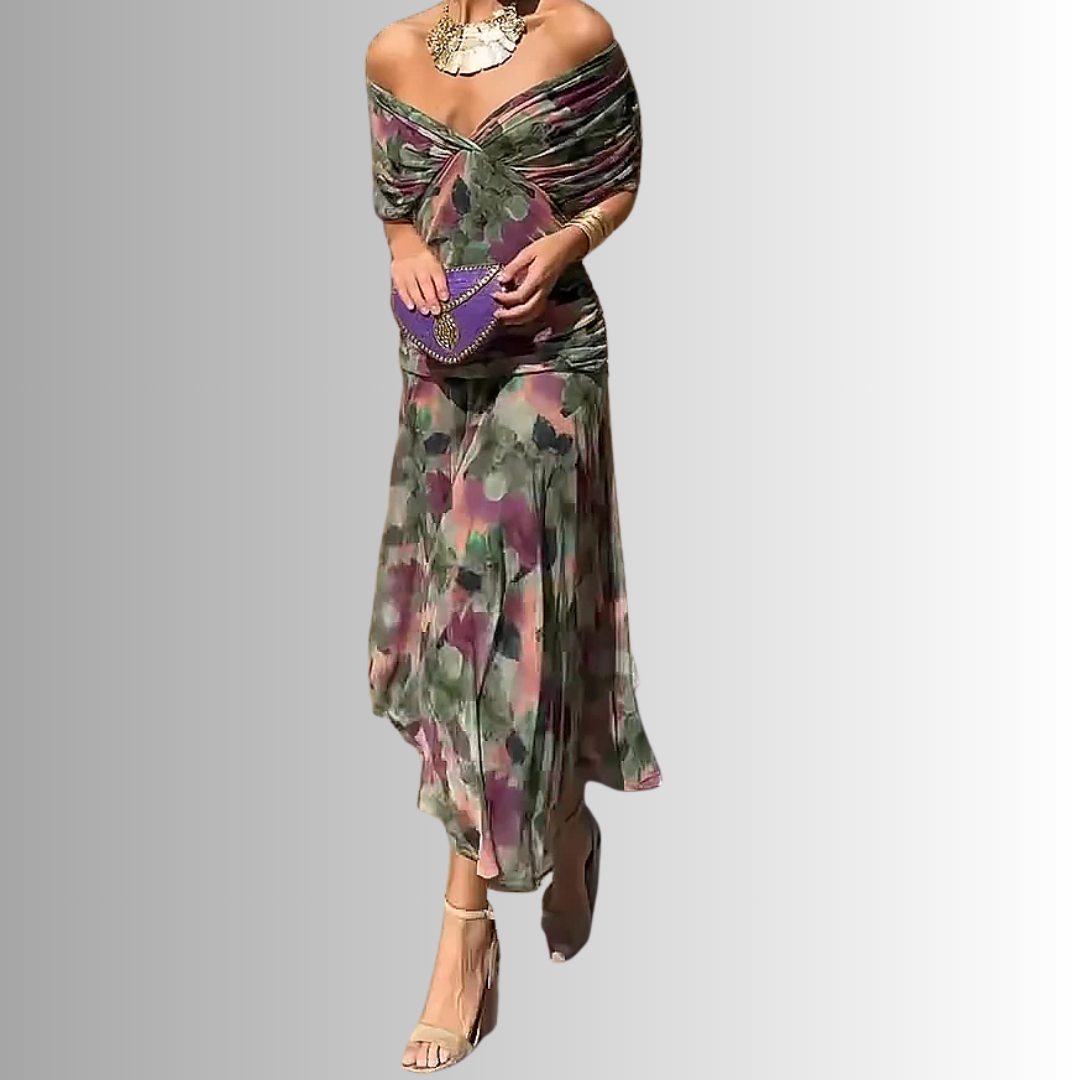Maxine™ | Timeless Off-Shoulder Maxi Dress